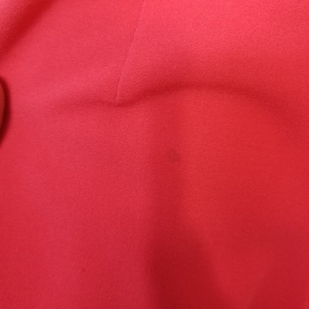 BCBGMAXAZRIA Gisele Bib Romper with Zipper Pockets Red Sheer Size XS $248 - Picture 8 of 11
